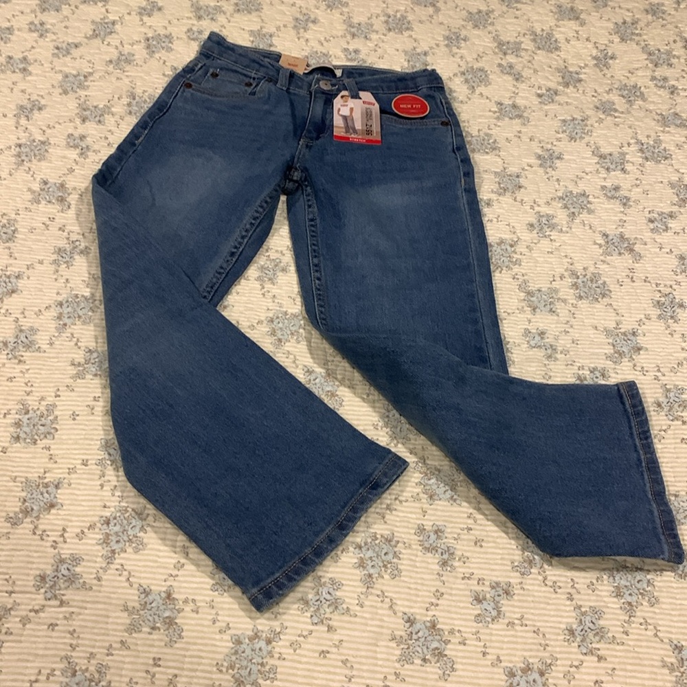 Levi’s 551Z Boys Jeans NEW Size 7x Reg adjustable waist Relax fit straight leg - Picture 2 of 10